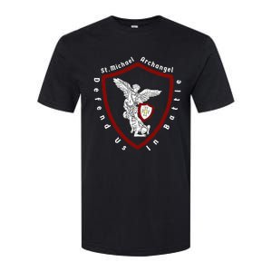 Saint Michael The Archangel Defend Us In Battle Softstyle CVC T-Shirt