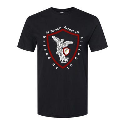 Saint Michael The Archangel Defend Us In Battle Softstyle CVC T-Shirt