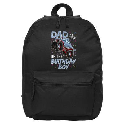 Shark Monster Truck S For Men, Dad Of Birthday Boy 16 in Basic Backpack