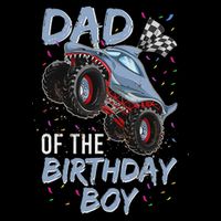 Shark Monster Truck S For Men, Dad Of Birthday Boy 16 in Basic Backpack