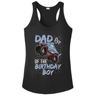 Shark Monster Truck S For Men, Dad Of Birthday Boy Ladies PosiCharge Competitor Racerback Tank