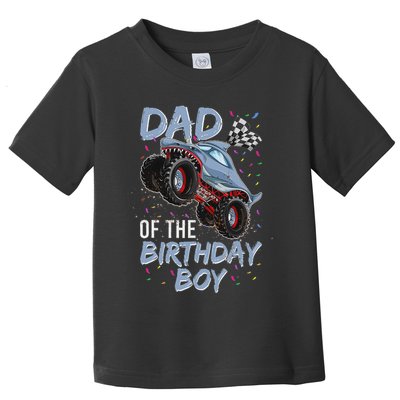 Shark Monster Truck S For Men, Dad Of Birthday Boy Toddler T-Shirt