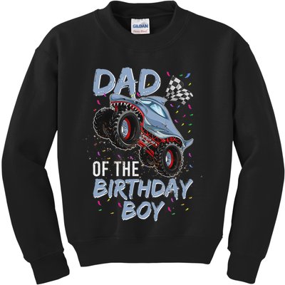 Shark Monster Truck S For Men, Dad Of Birthday Boy Kids Sweatshirt