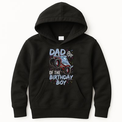 Shark Monster Truck S For Men, Dad Of Birthday Boy Kids Hoodie