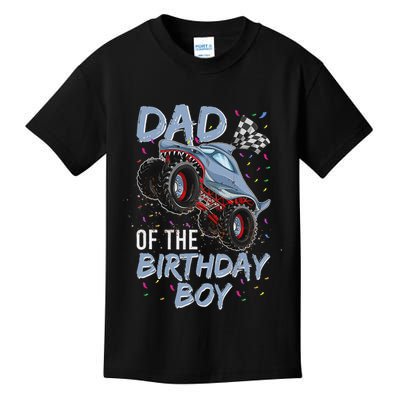 Shark Monster Truck S For Men, Dad Of Birthday Boy Kids T-Shirt