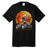 Skeleton Monster Truck Moon Candy Halloween Tall T-Shirt