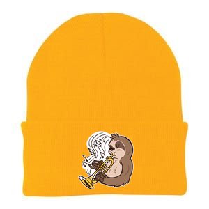 Sloth Musical Trumpet Knit Cap Winter Beanie