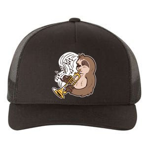 Sloth Musical Trumpet Yupoong Adult 5-Panel Trucker Hat