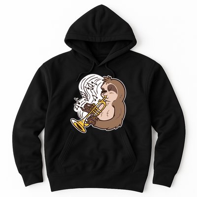 Sloth Musical Trumpet Hoodie
