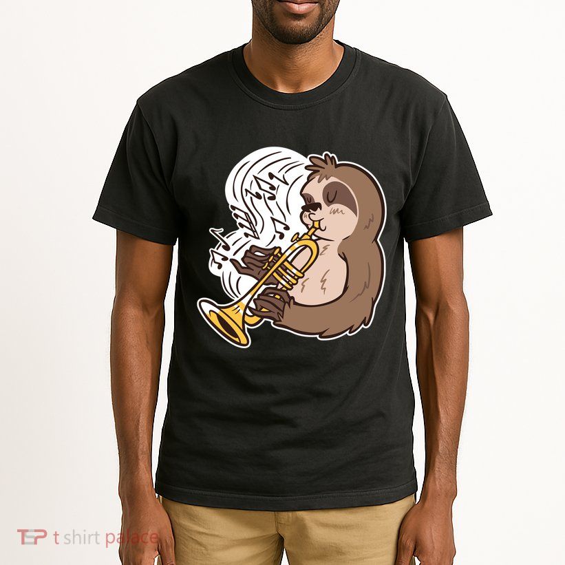 Sloth Musical Trumpet Tall T-Shirt