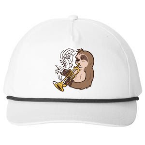 Sloth Musical Trumpet Snapback Five-Panel Rope Hat