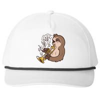 Sloth Musical Trumpet Snapback Five-Panel Rope Hat