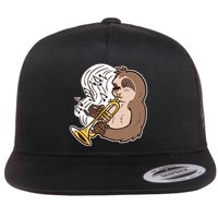 Sloth Musical Trumpet Flatbill Hat