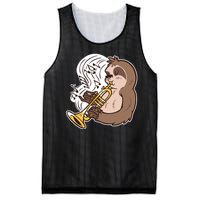 Sloth Musical Trumpet Mesh Reversible Basketball Jersey Tank