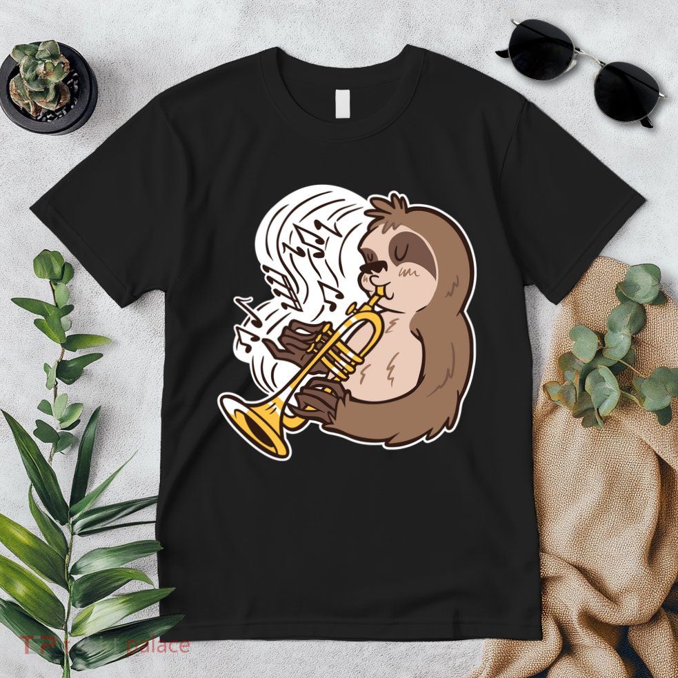Sloth Musical Trumpet Premium T-Shirt