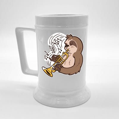 Sloth Musical Trumpet Beer Stein