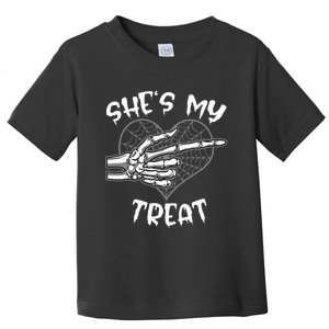 SheS My Treat Funny Halloween Matching Couple Toddler T-Shirt