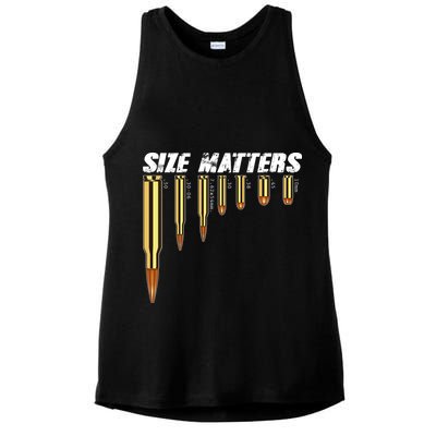 Size Matters Types Of Bulllets Ladies PosiCharge Tri-Blend Wicking Tank