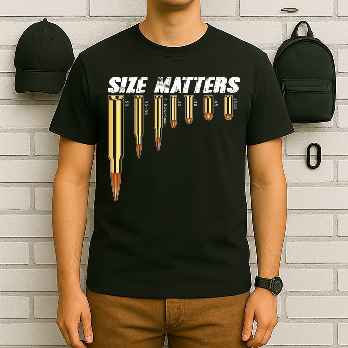 Size Matters Types Of Bulllets T-Shirt