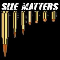 Size Matters Types Of Bulllets T-Shirt