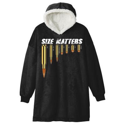 Size Matters Types Of Bulllets Hooded Wearable Blanket