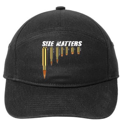 Size Matters Types Of Bulllets 7-Panel Snapback Hat