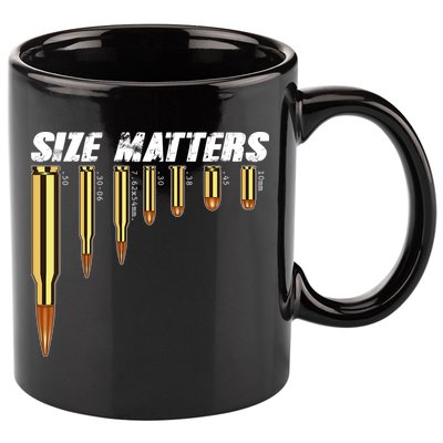 Size Matters Types Of Bulllets 11oz C Handle Ceramic Mug