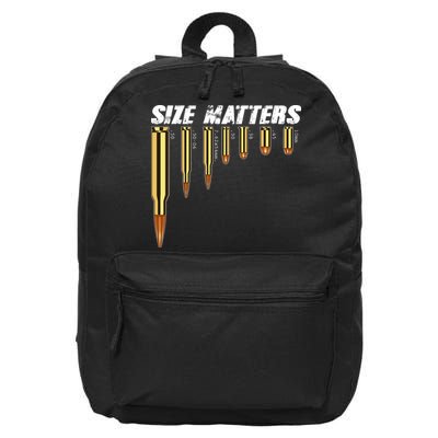 Size Matters Types Of Bulllets 16 in Basic Backpack
