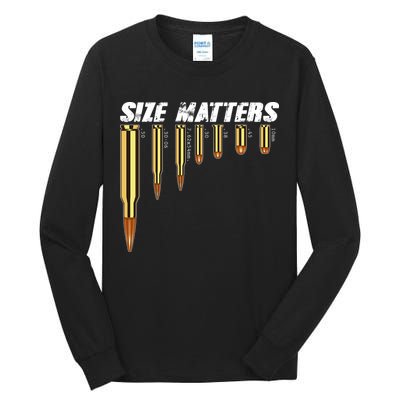 Size Matters Types Of Bulllets Tall Long Sleeve T-Shirt