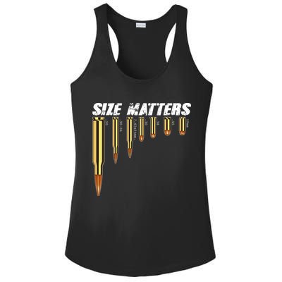 Size Matters Types Of Bulllets Ladies PosiCharge Competitor Racerback Tank