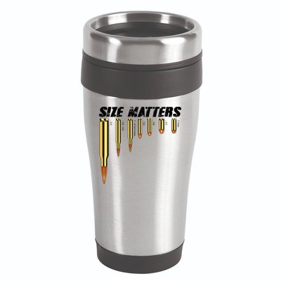 Size Matters Types Of Bulllets 16oz Travel Tumbler