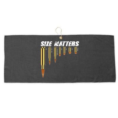 Size Matters Types Of Bulllets Large Microfiber Waffle Golf Towel