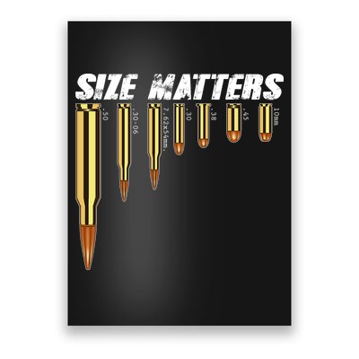 Size Matters Types Of Bulllets Poster