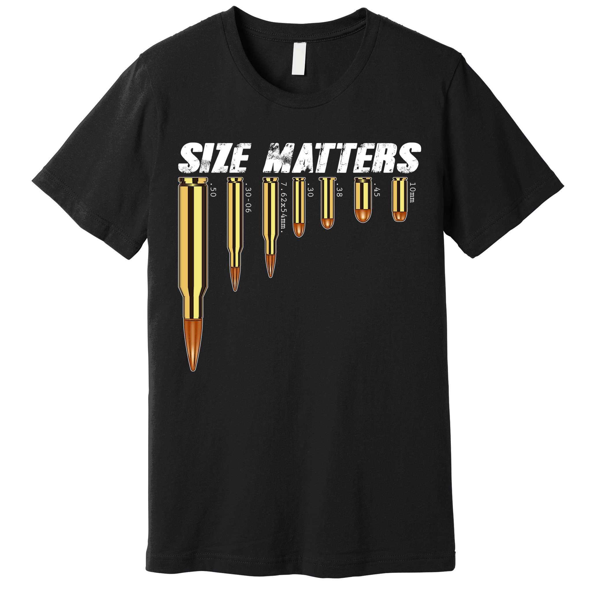 Size Matters Types Of Bulllets Premium T-Shirt