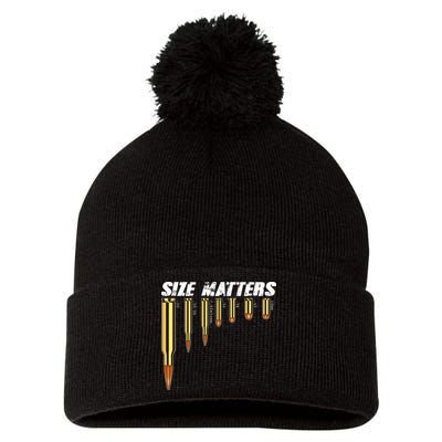 Size Matters Types Of Bulllets Pom Pom 12in Knit Beanie