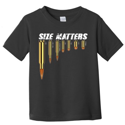 Size Matters Types Of Bulllets Toddler T-Shirt