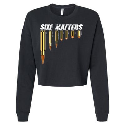 Size Matters Types Of Bulllets Cropped Pullover Crew