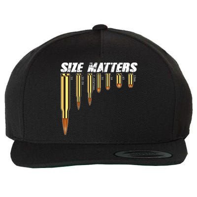 Size Matters Types Of Bulllets Wool Snapback Cap