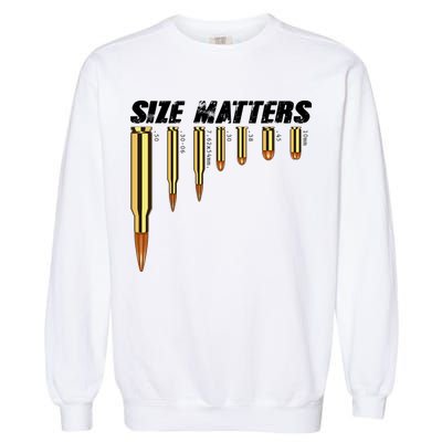 Size Matters Types Of Bulllets Garment-Dyed Sweatshirt