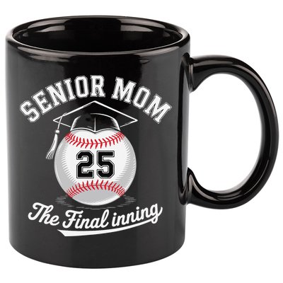 Senior Mom The Final Inning Baseball Mom Women 11oz C Handle Ceramic Mug