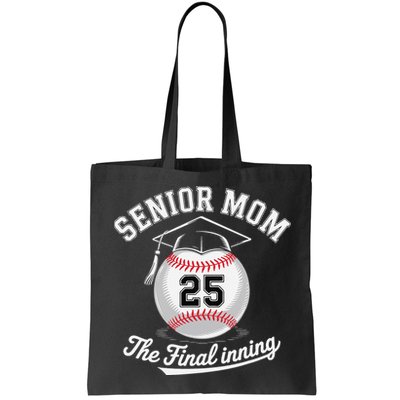 Senior Mom The Final Inning Baseball Mom Women Bag