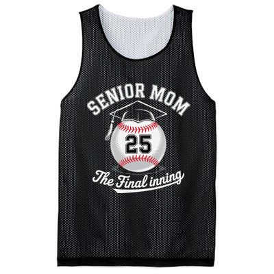 Senior Mom The Final Inning Baseball Mom Women Mesh Reversible Basketball Jersey Tank