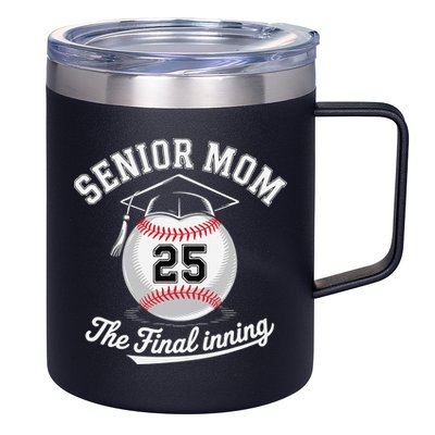 Senior Mom The Final Inning Baseball Mom Women 12oz Stainless Steel Coffee Mug