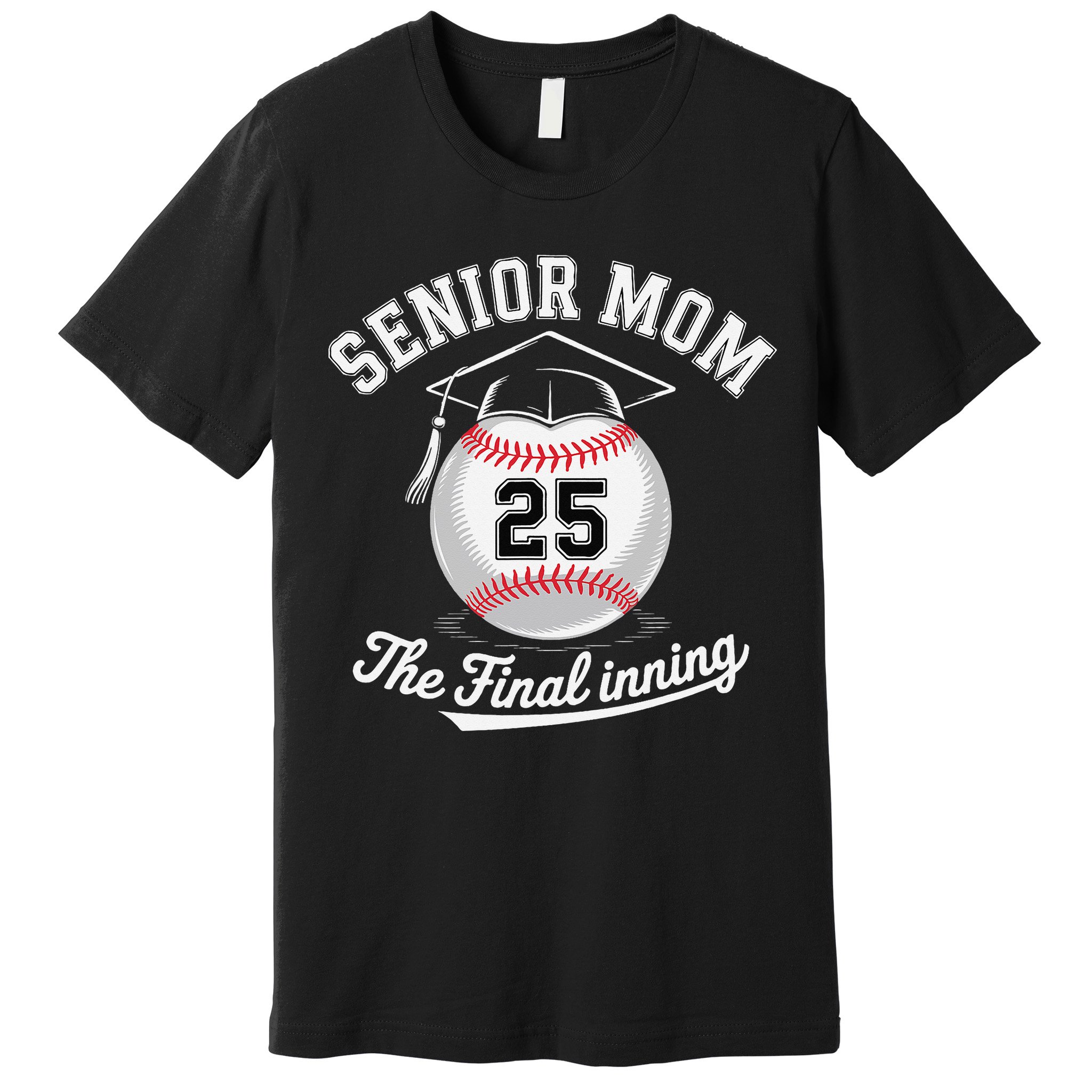 Senior Mom The Final Inning Baseball Mom Women Premium T-Shirt
