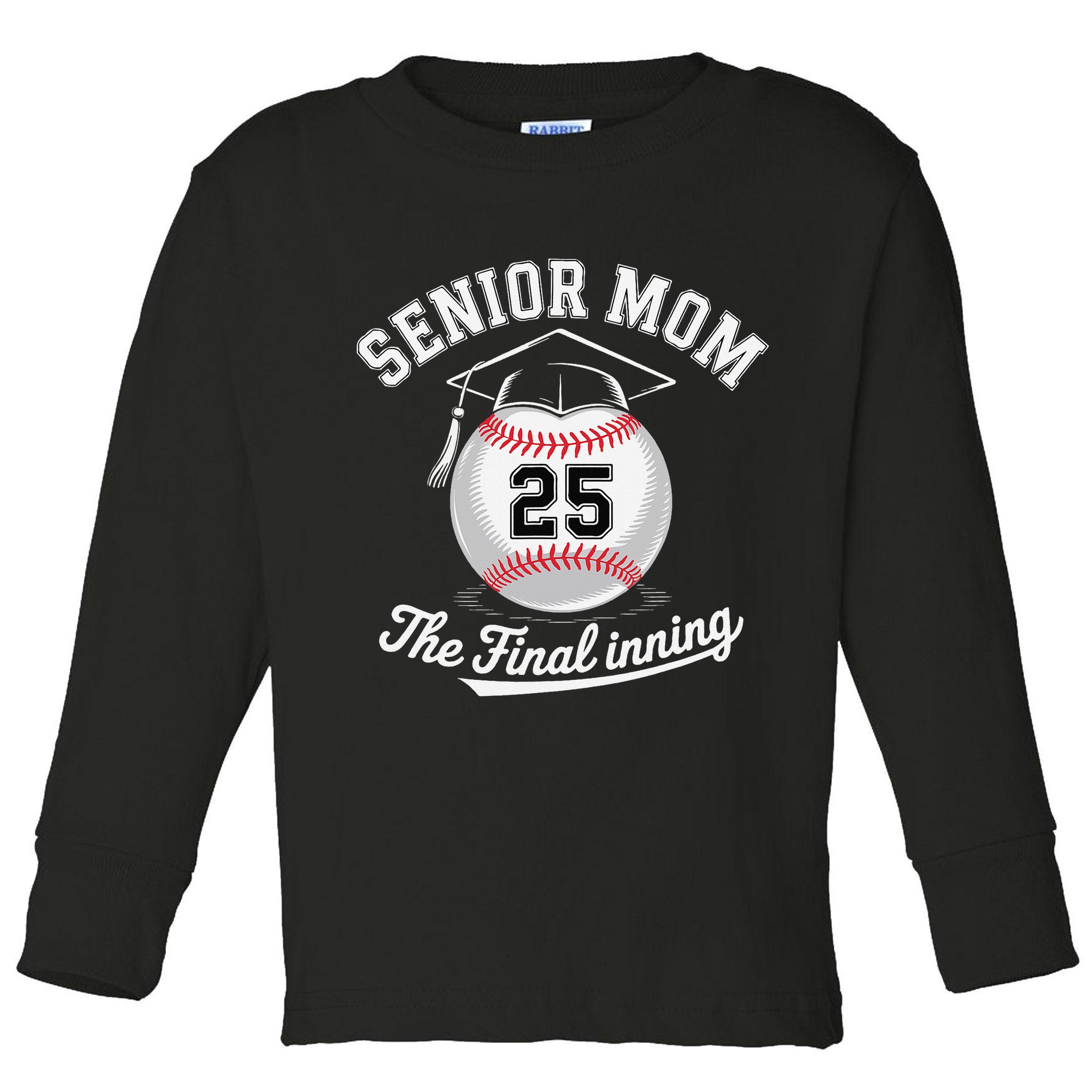 Senior Mom The Final Inning Baseball Mom Women Toddler Long Sleeve Shirt