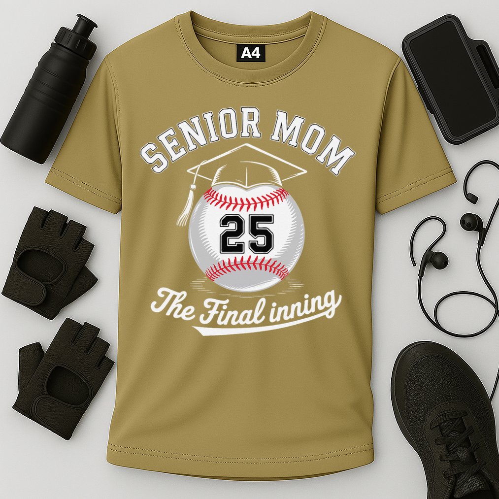 Senior Mom The Final Inning Baseball Mom Women Cooling Performance Crew T-Shirt