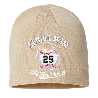 Senior Mom The Final Inning Baseball Mom Women Sustainable Beanie