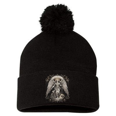St Michael The Archangel Catholic Saint Religious Pom Pom 12in Knit Beanie