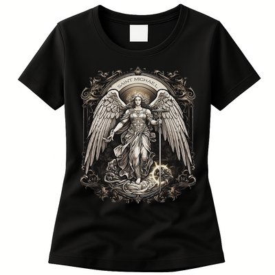 St Michael The Archangel Catholic Saint Religious Womens T-Shirt