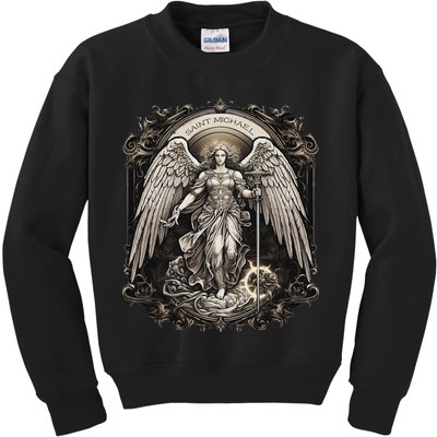 St Michael The Archangel Catholic Saint Religious Kids Sweatshirt
